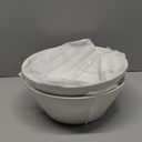 MALACASA Serving Bowls, 105 OZ Large Salad Bowls Set of 2, Porcelain White Bowls for Kitchen, Deep Bowls for Salad, Soup, Pho and Fruit, Ceramic Serving Bowls for Party, Microwave Safe, Series Regular