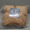 Bedding Aid King Size Waterproof Blanket – Spill-Proof, Water-Resistant Flannel Blanket for Bed, Couch, Kids & Pets Protection, Reversible Cozy Design (Velvet Brown & Twilight Blue, 90x108)