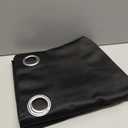 NICETOWN Pitch Black Solid Thermal Insulated Grommet Blackout Curtains/Drapes for Bedroom Window (2 Panels, 42 inches Wide by 63 inches Long, Black)