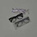 3 Pack kids Blue Light Blocking Glasses For Girls And Boys Computer Blue Light Blocking Glasses For Age 3-9 (Black + Light purple + Light gray)