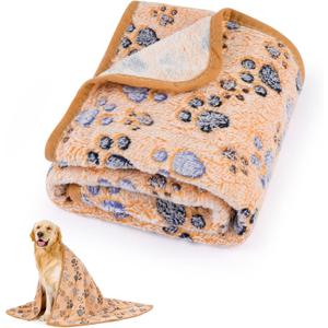 Dog Blankets for Medium Dogs, Cat, Premium Soft Dog Blankets for Small Dog Washable, Puppy Blanket Dogs Essentials for Puppies (1, 42 x 30) (1, Brown, 41" x 30")
