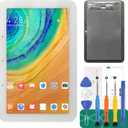 for Google Home Nest Hub LCD Screen Replacement for Google Nest Hub Display Touch Screen Digitizer Assembly Replacement for Google Home Nest Hub/Nest Hub Screen Repair White 7" (for 2nd Generation)