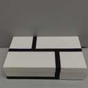 Handicrafts Home Large Decorative Storage Box with Lid  10x6x2.5 Coffee Table Organizer, Keepsake- Decorative Boxes for Home Decor, Stylish Decorative Box for Office Decor- Mondrian- Black White