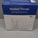 Heated Throw Blanket - Plush Thick Bubble Faux Fur Heated Blanket, Fast Heating Electric Blanket 6 Heating Levels & 4 Hours Auto-Off, Machine Washable, 50"x60", Dark Grey