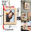 2 x 2 DIY Dog Christmas Photo Frame Ornaments Gift Set, Gifts for Cat Lovers, Dog Mom, Pet First Christmas Ornaments for Tree Hanging, Car Hanging Ornament for Dogs, Cat Holiday Decoration Gifts (4'')