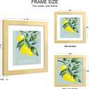 Hongkee 10x10 Picture Frame Set of 2, Made of Real Glass and Gold Wooden Frame - Display Square 8x8 with Mat or 10x10 Without Mat, 10 by 10 Photo for Wall or Tabletop