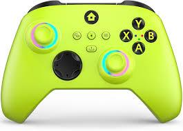 W&O Wireless Controller for With Xbox One, Xbox Series X/S, Xbox One X/S, PC, With RGB LED Light, Mappable Buttons, With 2.4GHZ Wireless Adapter Gamepad (Electric Volt)
