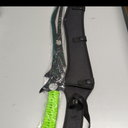 REAT Ninja Sword with Sheath, 26" Fantasy Full Tang Desgin,440 Stainless Steel Blade with Black Coating,Non-silp Cord-Wrapped Handle,Real Swrods for Adults (Green)