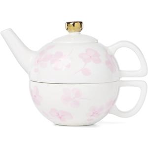 kate spade new york Spring Pansies Tea For One With Tea Bag Holder