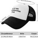 Put It On My Husbands Tab Hat Funny Trucker Hats Adjustable Classic Fishing Cap for Men and Women Black, One Size-Medium