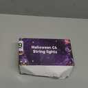 WATERGLIDE Halloween C6 String Lights, 33ft 100 LED Black Wire Fairy Lights with 29V Safe Adaptor, 8 Lighting Mode, Waterproof for Indoor Outdoor Patio Xmas Tree Party Decor, Purple