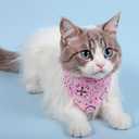 6 Pcs Cat Bandana, Adjustable Pet Bandana Collars for Cats and Small Dogs, Multi-Color Suitable for Neck Circumference 22-30cm for Pets Halloween Christmas Dress Up