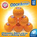 Arm & Hammer OdorBusterz Odor Eliminator Balls, Clean Burst, 6 Count Baking Soda Odor Control for Closets, Drawers, Hampers & Small Spaces