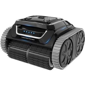 WYBOT S1 SE Cordless APP Robotic Pool Cleaner with Wall Climbing, 7 Cleaning Modes, 2.5H Fast Charge, Automatic Pool Vacuum Robot Lasts 150 Mins, Smart Navigation, Powerful Suction for Inground Pools (Black)