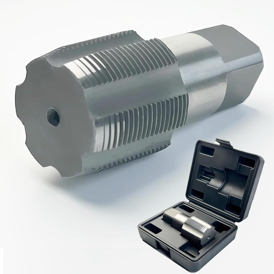 1-1/4"-11-1/2 NPT Pipe Tap, Precision Carbon Steel NPT Tap Set for Clean Accurate Threads, 1-1/4-11-1/2" NPT Tap, Perfect for Plumbers Mechanics DIYers, with Durable Plastic Case.