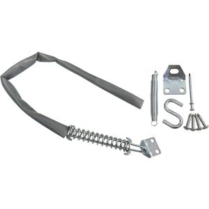 QCAA Spring and Storm Door Chain, 28", Zinc, with Vinyl Covered, 1 Pack, Made in Taiwan