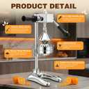 Stainless Steel Manual Citrus Juicer with Stable Countertop Base