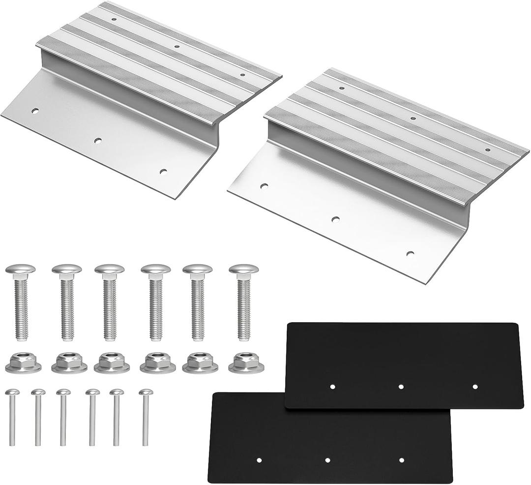 SAL Aluminum Ramp Top Kit, 2" 12" Heavy Duty Loading Ramp Ends for Truck, Motorcycle, Lawn Mower, and ATV, 750lbs Capacity Per Ramp