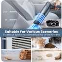 Cordless Car Vacuum Cleaner - Portable Handheld Vacuum with 90 Adjustable Handle,120W / 15000Pa Rechargeable Mini Dust Buster for Cars,Carpets and Pet Hair