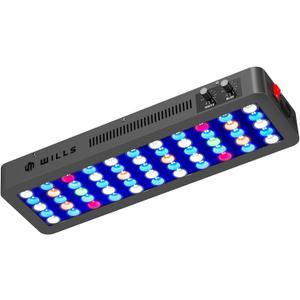 Wills Aquarium Light, 100W Full Spectrum LED Reef Lights, 20"x7"x2.4"