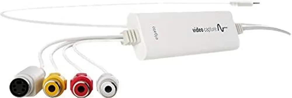 Elgato Video Capture – USB 2.0 Capture Card device, easy to use, converts analog to digital, with VHS VCR TV to DVD Adapter, for Mac, Windows or iPad