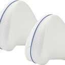 2 pcs Replacement Pillow Case for Contour Legacy Leg Washable Zippered Lightweight and Soft Cover ONLY, White