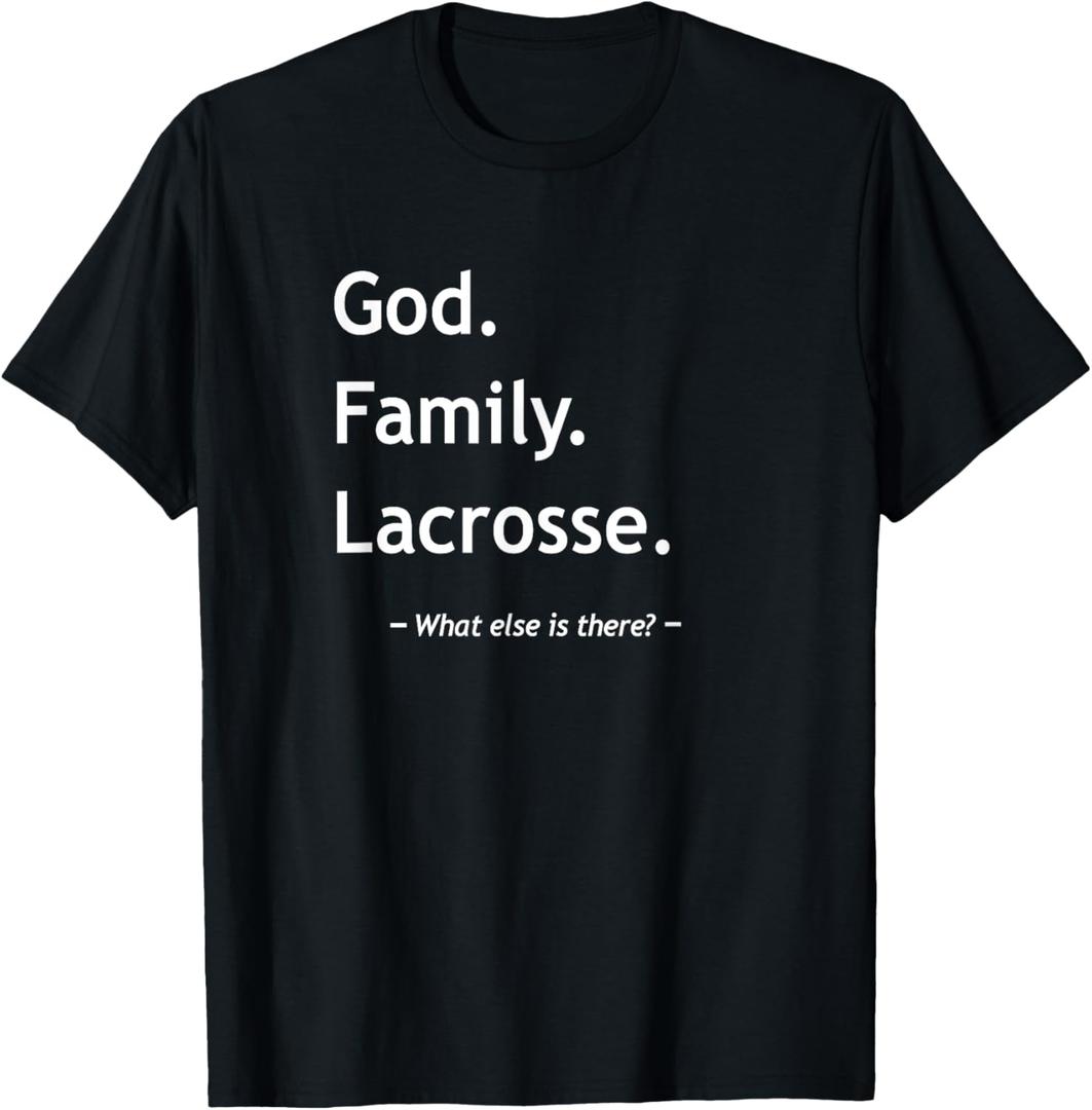 Christian Faith Jesus Christianity God Family Lacrosse T-Shirt