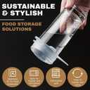 Reusable Silicone Stretch Lids18PCS Round Stretchy Food Covers, Airtight & Leakproof, Microwave & Dishwasher Safe