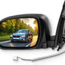 SCITOO Driver Side View Mirror Fit For 2004-2010 For Toyota Sienna Manual Folding Non-heated Power adjustment Black Left Outside Exterior Mirror TO1320201