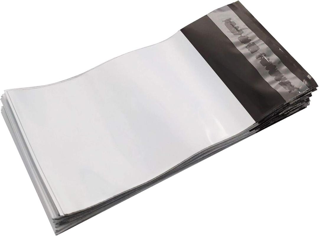 Small Poly Mailers 4x6 100pcs Self-Sealing Shipping Bags Mailing Bags Waterproof and Tear-Proof Shipping Bags White with 2.5 Mil for Accessory Photo Jewelry Makeup Small Business