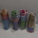 US Acrylic Optix Plastic Reusable Drinking Glasses (Set of 16) 14oz Rocks & 20oz Water Cups in Jewel Tone Colors | BPA-Free Tumblers, Made in USA | Top-Rack Dishwasher Safe