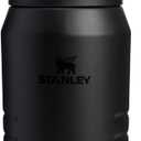 Stanley IceFlow 2.0 Flip Straw Jug with Handle 64 oz | Twist On Lid and Flip Up Straw | Leakproof for Travel and Sports | Insulated Stainless Steel | BPA-Free | Black 2.0