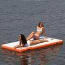 Inflatable Floating Dock Air Dock Platform Non-Slip Surface Thick Lake Floats with Portable Carrying Bag, Air Pump for Lakes, Pool, Beach, Ocean