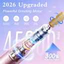 Alety Nail Drill Professional 45000RPM Electric Nail File Kit, Upgraded AC450F Nail Drill Machine for Acrylic Gel Nails, Rechargeable Salon-Grade E-File Set, Manicure Nail Tools with 11 Gold Bits