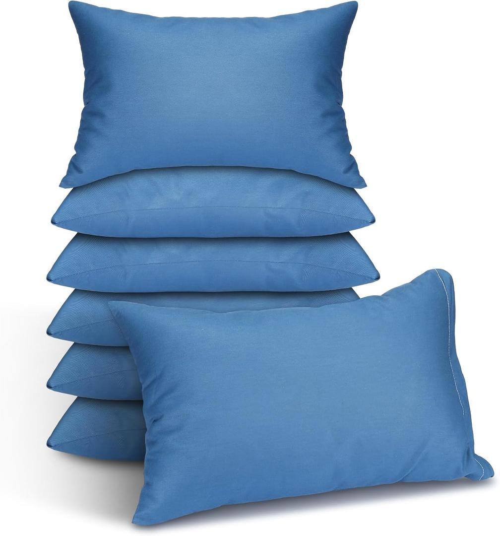 Kigley 6 Pack Mini Kids Pillows Bulk Small Toddler Pillows 14"x9" Children Soft Travel Nap Pillow for Daycare School Nap Time Pet Neck Lumbar
