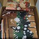 Brightown Christmas Garage Door Cover 6 x 13 ft Decorations, with Magnetic Hook and Elastic Cord for Easy Installation, Large Banner Backdrop for 2 Car Garage Door Party Wall Door Gate (White)