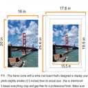 LUCKYLIFE 18x24 Frame in Distressed White, Gallery Frame for Wall Mounting, 2 Pack