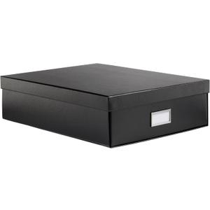 Oxford Keepsake Box, Protective Storage Box, Home and Office Organizer, Photo Storage Box, Souvenir Organizer, Large, 16" x 12" x 4 1/4" 