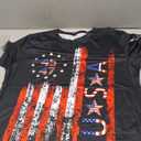 LuxLass 4th of July Shirts for Men American Flag T-Shirt USA Patriotic Tee Tops Size XL