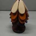 Wooden Tree Trivets for Hot Dishes, Christmas Tree Shape Trivet Set of 4 for Hot Pot Pans, Wood Coasters for Bowls Teapots Drinks Plates, Home Table Decor(Walnut Wood)