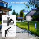 Solar Spot Lights Outdoor Waterproof IP65, 3 Modes Solar Lights Outdoor 35 LED Landscape Lighting, Spot Uplights for Garden Patio Yard Walkway Driveway House Backyard, 6 Pack Warm White(3000K)