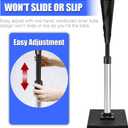 Baseball/Softball Batting Tee - Adjustment Height 25 to 37 | Baseball Tee with Removable Rubber Top and Premium Base for All Ages Hitting, Training and Practice, Easy Setup