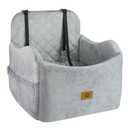 Ishineon Dog Car Seat for Small/Medium Dogs, Detachable Washable Dog Booster Car Seat Under 35lbs, High-Support Memory Foam,Travel Bed with Storage Pockets