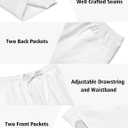 COOFANDY Men's 2 Pieces Set Short Sleeve Casual Henley Shirts Beach Yoga Pants Summer Beach Outfit (L)