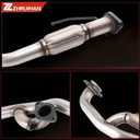 409 Stainless Steel Exhaust Stainless Y Flex Pipe Compatible with
