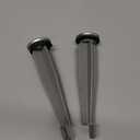 (2-Pack) Bathroom Sink Pop-Up Stoppers - Plastic Pop-Up Stoppers with Chrome Finish - Standard Design 1-1/4 Cap Outer Diameter, 4-7/8 Overall Height - with 1 Mounting Hole and Gasket Seal