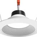 Juno 6 Inch LED Recessed Lighting, G4 Series Retrofit LED Downlight, Ceiling Light for Kitchen or Shower, 1000 Lumens, 3000K Warm White, Wet Location Rated, Dimmable, Baffle Trim