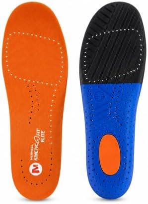 Merrell Elite Kinetic Fit Shoe Insoles for Women Arch Support Inserts with Heel Stability, Forefoot Cushioning, Breathable Comfort & Odor Control for Hiking, Walking & Trail Running US 8