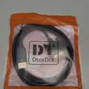 DisplayPort to DVI Cable 6ft, Display Port to DVI-D/I Cord Braided, Gold-Plated Male to Male 1080P@60Hz, only One-Way Direction Video for Computer Laptop Graphics Card Monitor Projector HDTV