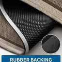 Kitchen Rugs and Mats, Washable Non-Skid Kitchen Mats for Floor, Large Runner Rugs for Kitchen Floor, Front of Sink, Hallway, Laundry Room (Brown, 17"x32")